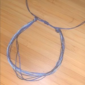 Light Blue and Dark Blue string Bracelet